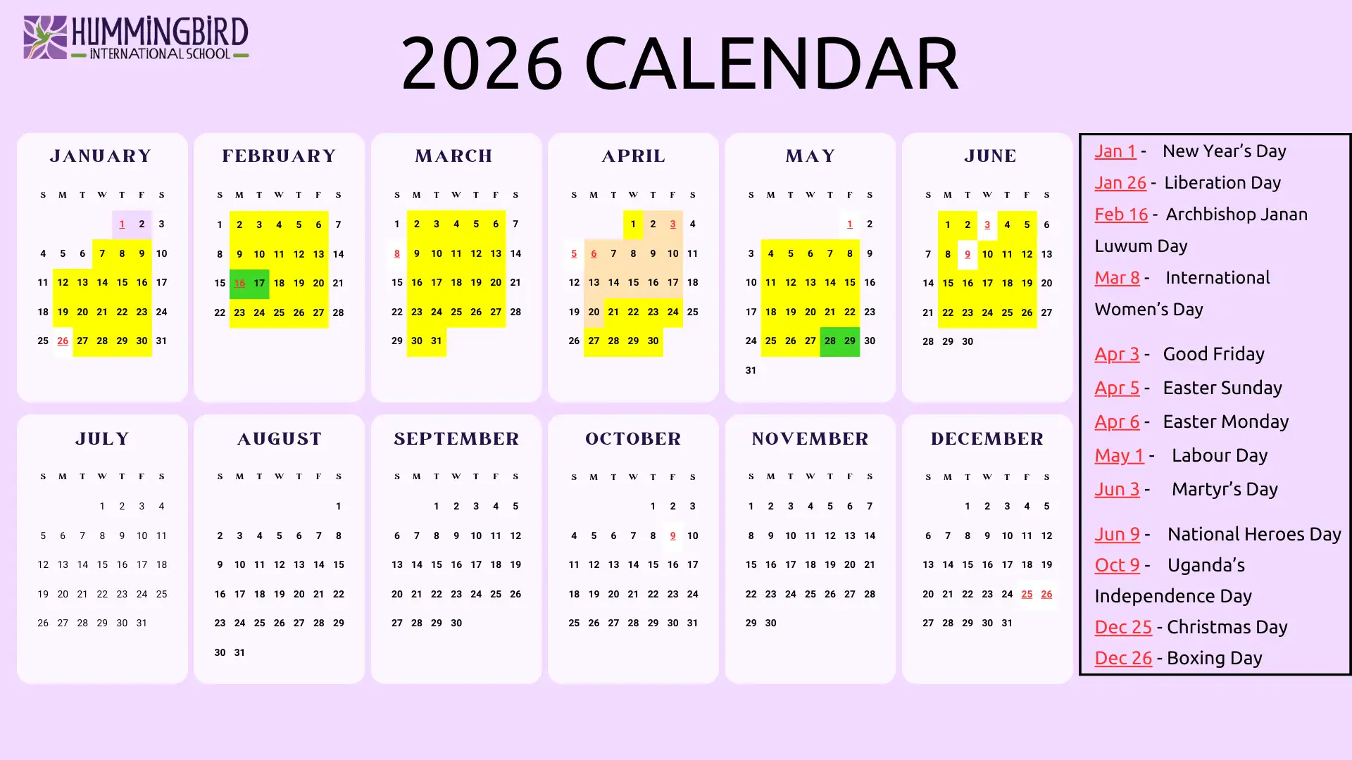 Academic Year 2025 - 2026